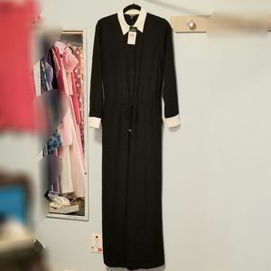 LAUREN Black & White Jumpsuit-NWT